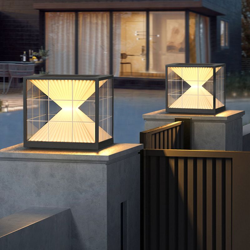 Ray Lampe de Poteau Solaire, Pyramidale, L 20/30/40CM - Neutralighting