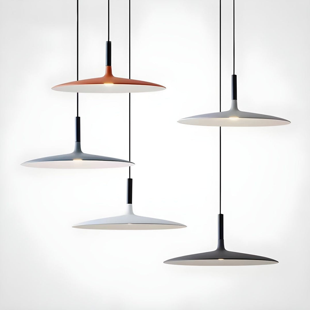 Lustra Suspension Lampe Disque Plat en Aluminium - Neutralighting