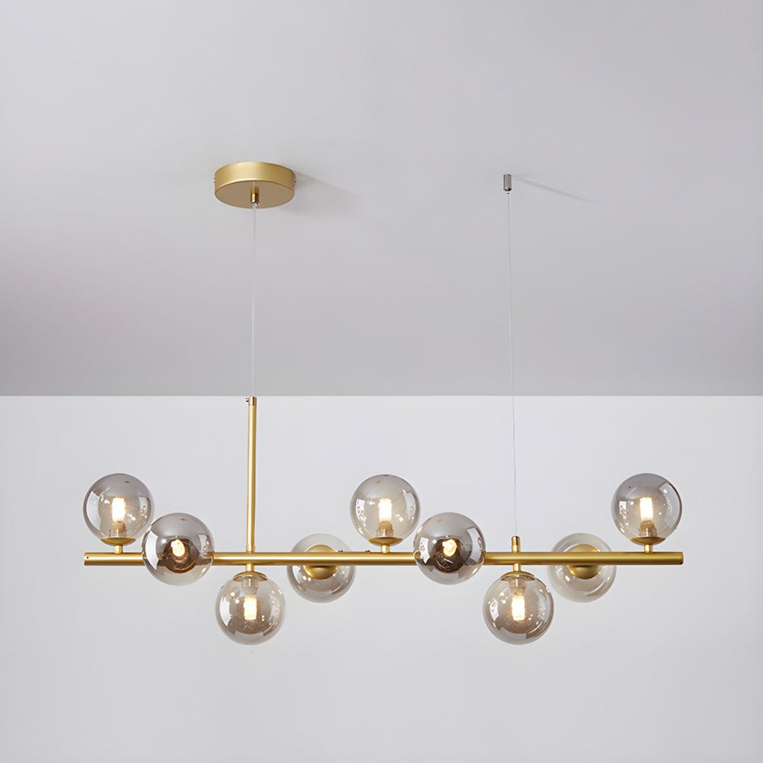 Lustra Chandelier Globe en Verre Doré - Neutralighting