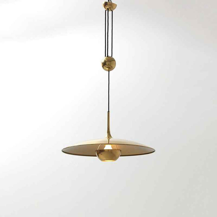 Pyra Suspension Linéaire Dorée Réglable En Hauteur. Métal - Neutralighting