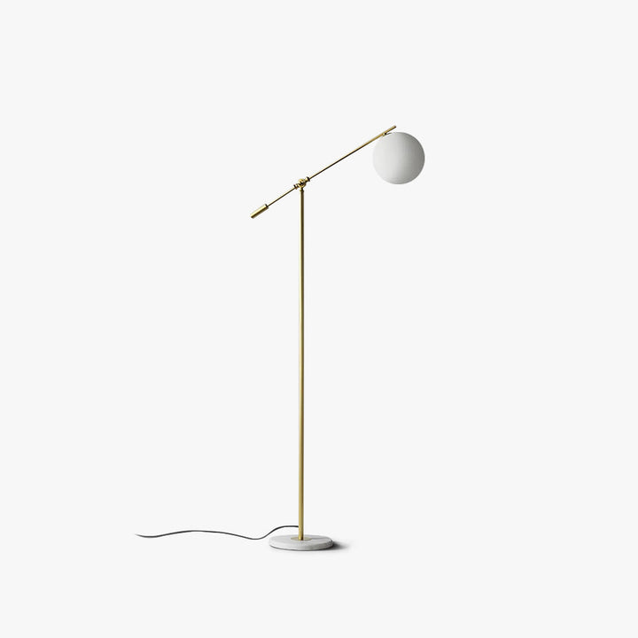 Valentina Lampadaire Boule Moderne, Verre/Métal, Doré, Salon - Neutralighting