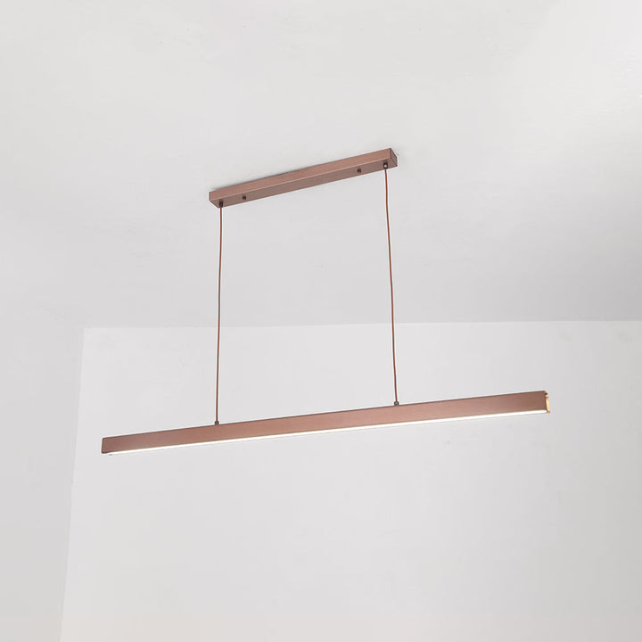 Thala Suspension Linéaire Moderne Noir/Marron Salon - Neutralighting