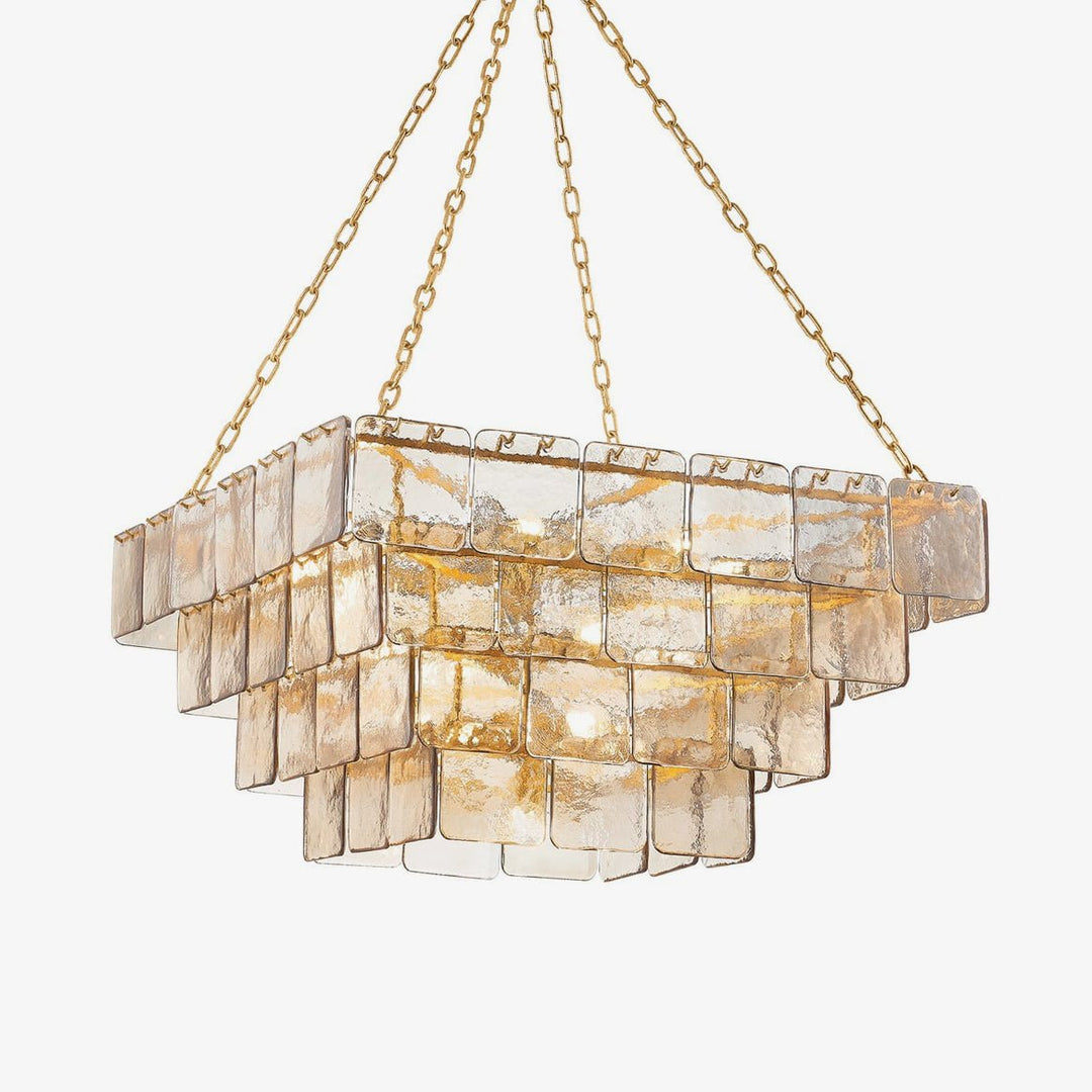 Aurora Chandelier en verre luxueux à étages - Neutralighting