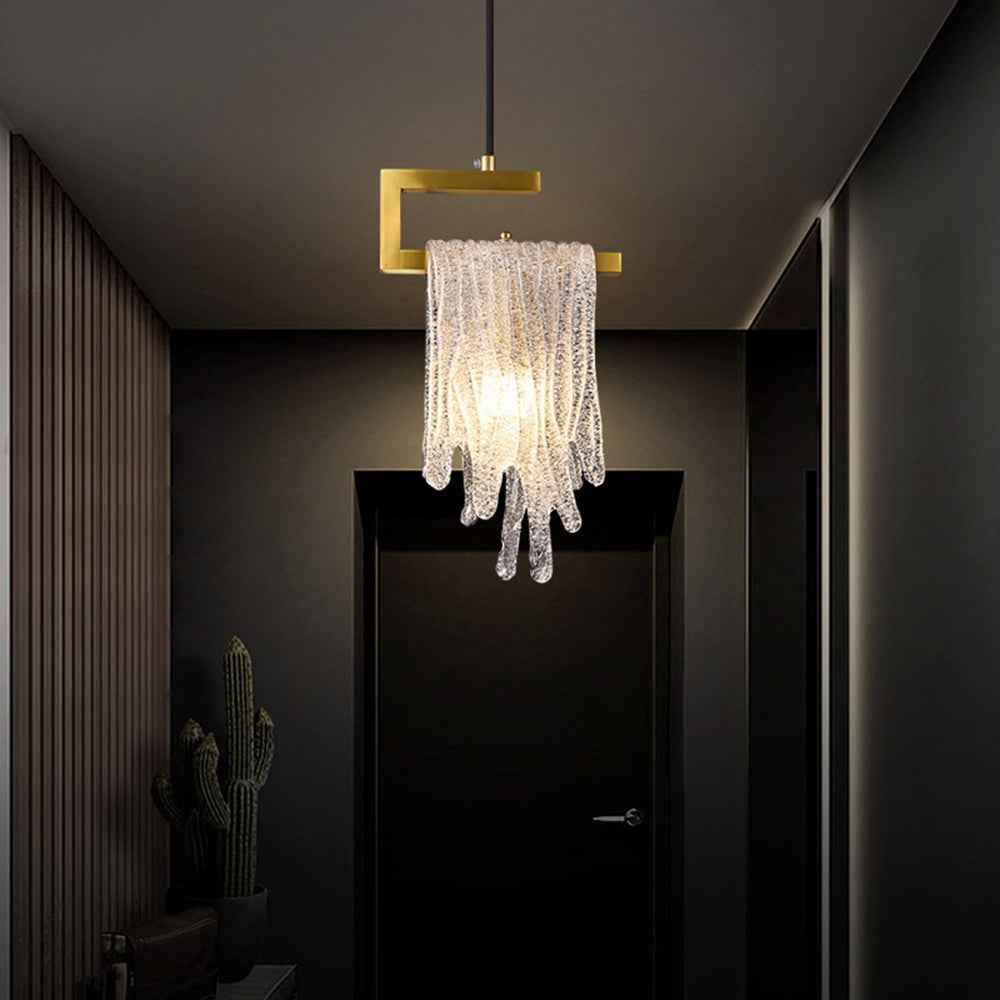 Kristy Suspension Irrégulier Contemporaine, Cristal/Cuivre, Transparent, Salon - Neutralighting