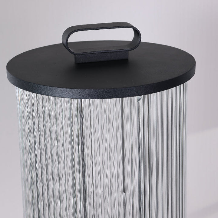 Ray Lampadaire Cylindre Simple, Métal/Verre, Gris, Jardin - Neutralighting