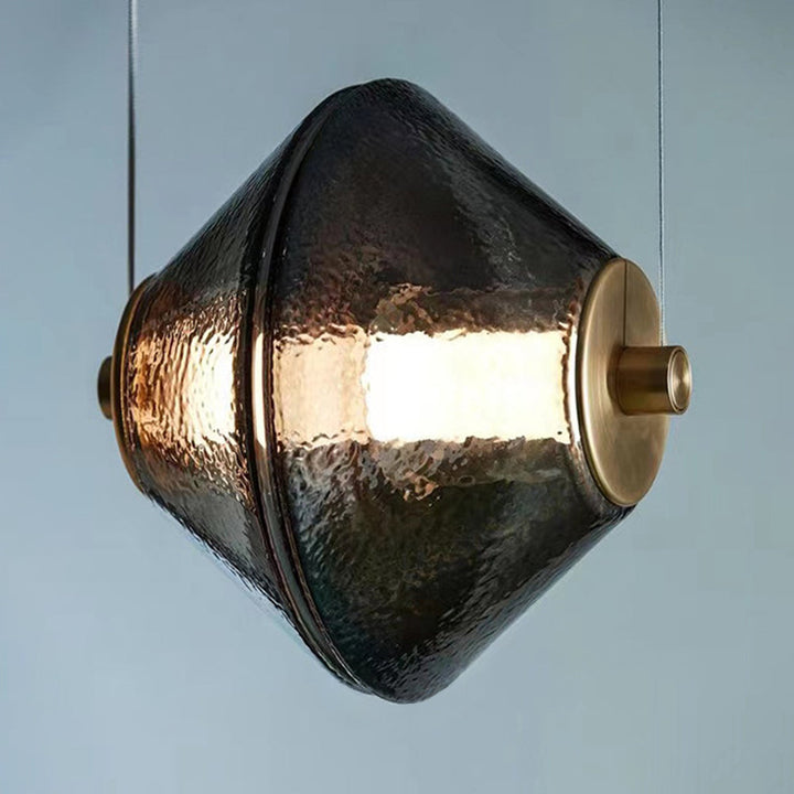 Arisha Suspension/Lampadaire Irrégulier Moderne, Verre/Metal, Noir, Chambre - Neutralighting