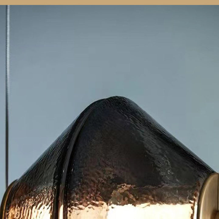 Arisha Suspension/Lampadaire Irrégulier Moderne, Verre/Metal, Noir, Chambre - Neutralighting
