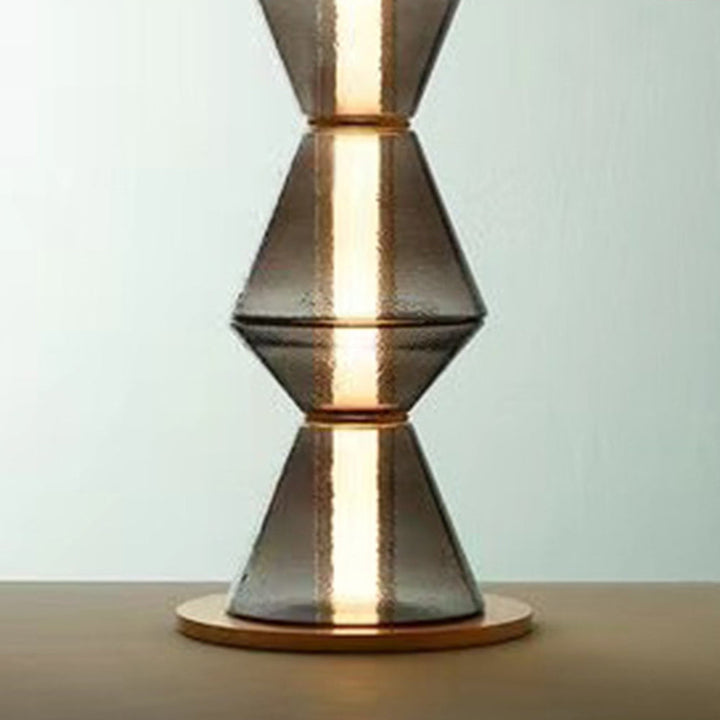 Arisha Suspension/Lampadaire Irrégulier Moderne, Verre/Metal, Noir, Chambre - Neutralighting