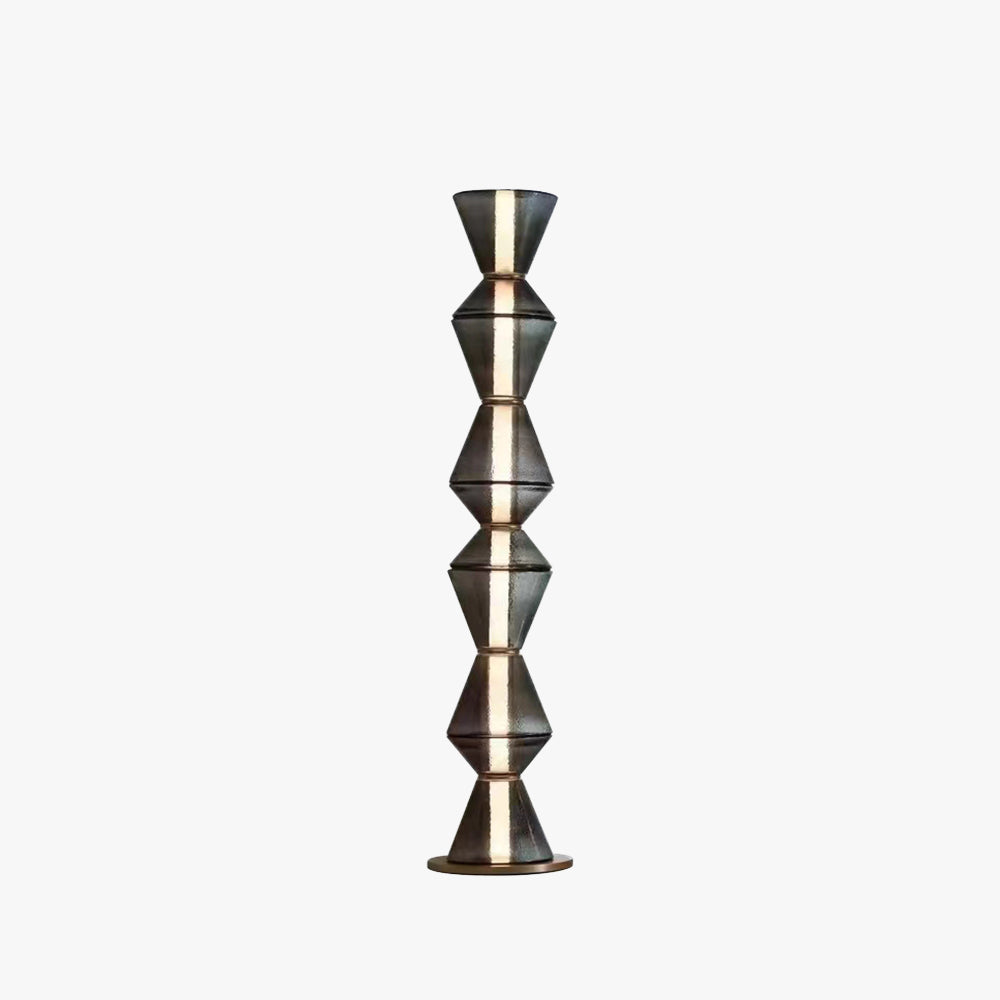 Arisha Suspension/Lampadaire Irrégulier Moderne, Verre/Metal, Noir, Chambre - Neutralighting