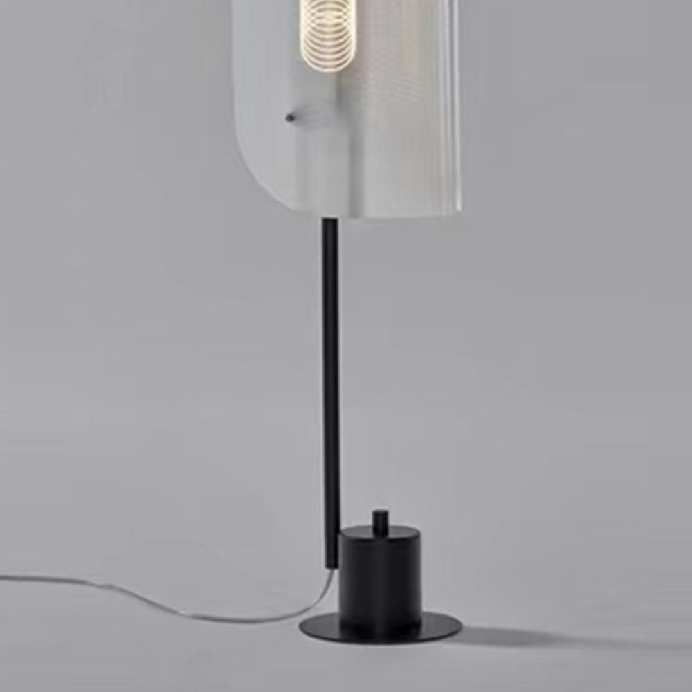 Mira Lampadaire Anneau Minimaliste, Métal/PMMA, Blanc, Salon - Neutralighting