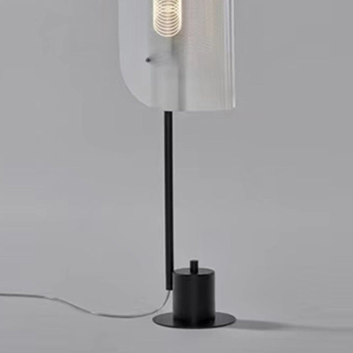 Mira Lampadaire Anneau Minimaliste, Métal/PMMA, Blanc, Salon - Neutralighting