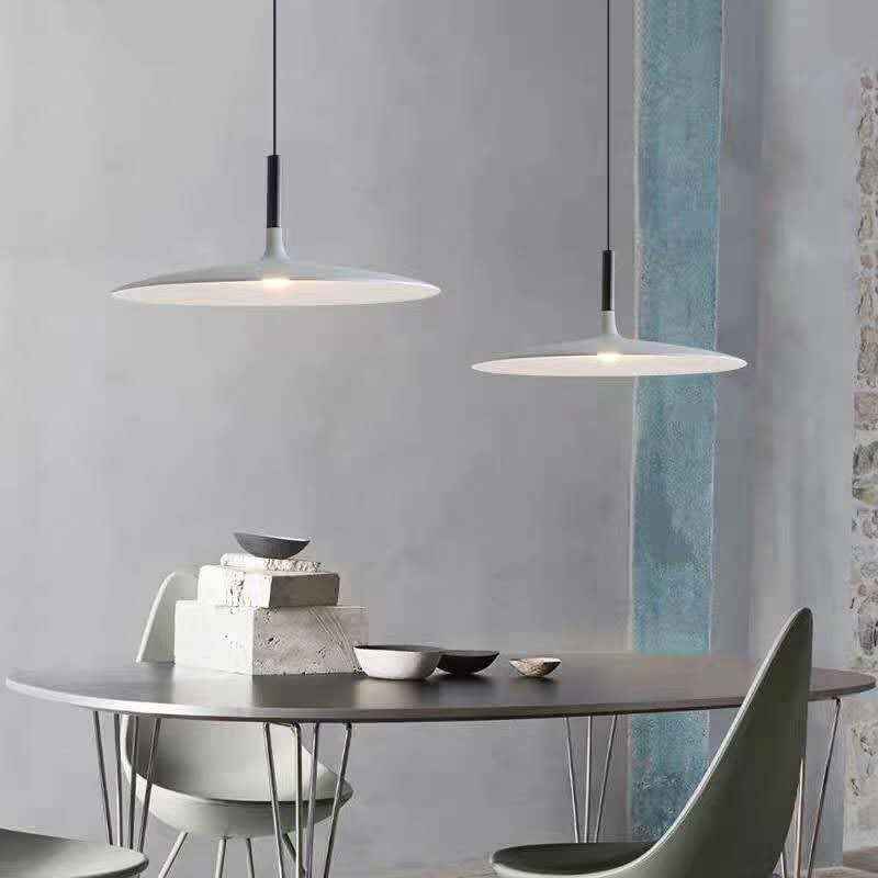Rava Suspension Ronde Nordique Blanc/Noir/Gris Claire/Armée Verte - Neutralighting