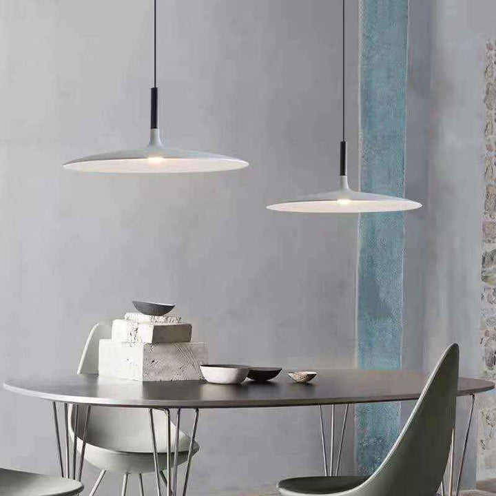 Rava Suspension Ronde Nordique Blanc/Noir/Gris Claire/Armée Verte - Neutralighting