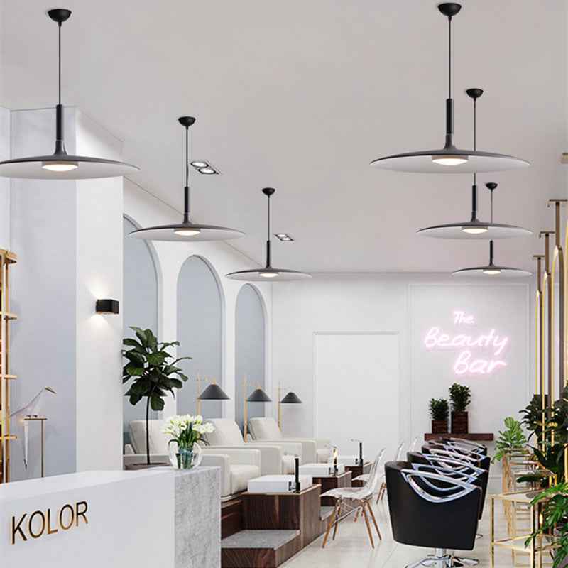 Rava Suspension Ronde Nordique Blanc/Noir/Gris Claire/Armée Verte - Neutralighting