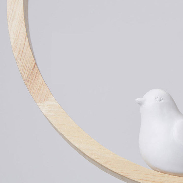 Alixor Suspension Rond Nordique. Bois/Métal. Bois. Chambre - Neutralighting