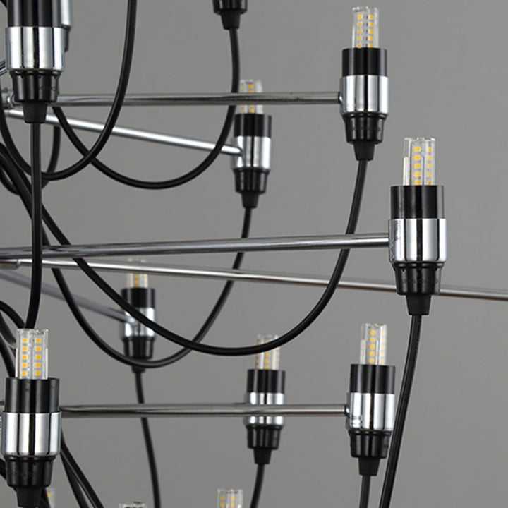 Silva Suspension Bougeoir Rétro, Métal, Noir, Salle à Manger/Salle à Séjour - Neutralighting