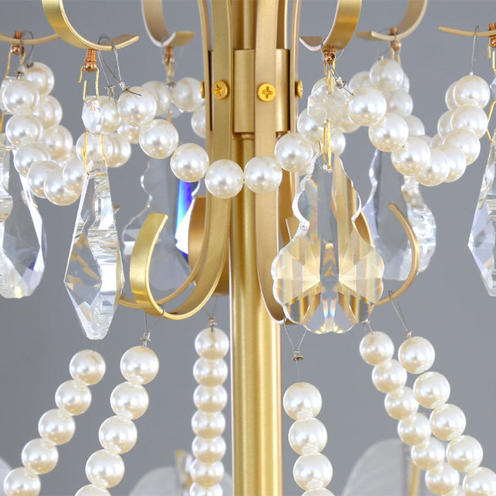 Kristy Suspension Plume Moderne, Cuivre/Verre, Doré, Salon - Neutralighting