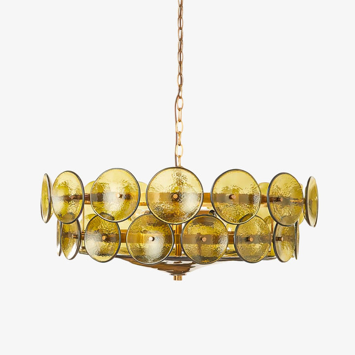 Aurora Chandelier Disque Verre Murano Vintage - Neutralighting