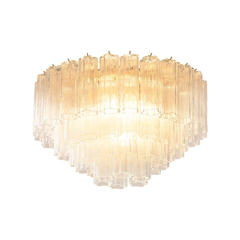 Aurora Lampe de Plafond en Verre Murano Rose Vintage - Neutralighting