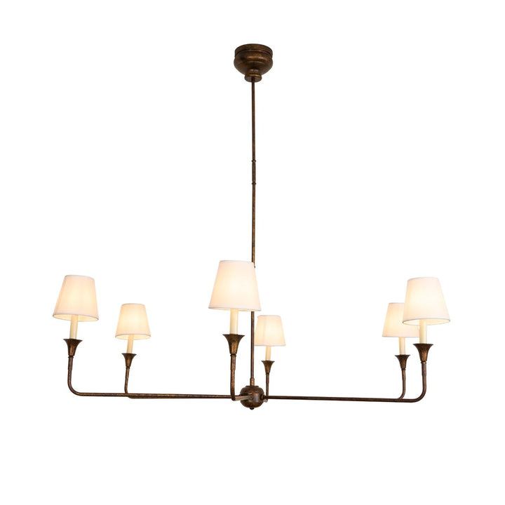 Lustra Suspension Lampe Bougie Noire Évasée - Neutralighting