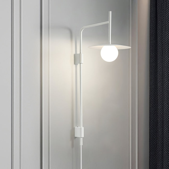 Edan Swing Arm Plug-in Glass Wall Lamp - Neutralighting