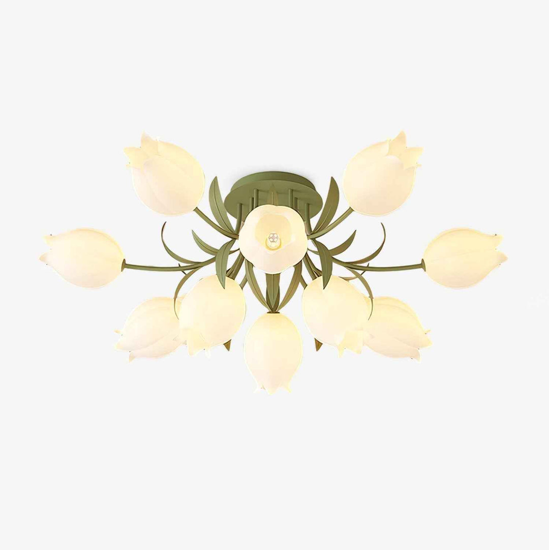 Lustra Acrylique 55cm Blanc LED