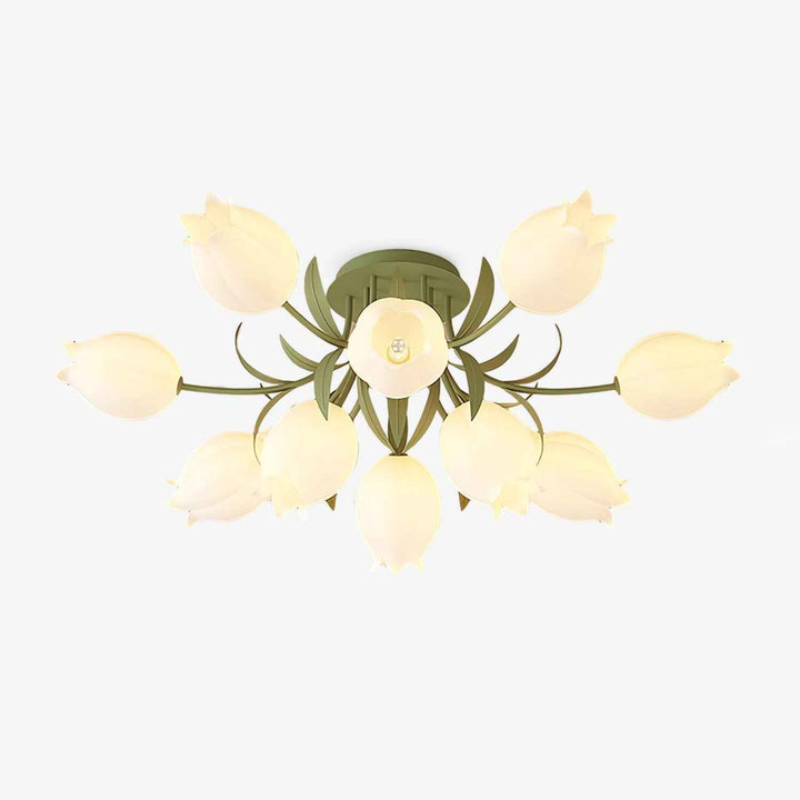 Lustra Acrylique 55cm Blanc LED
