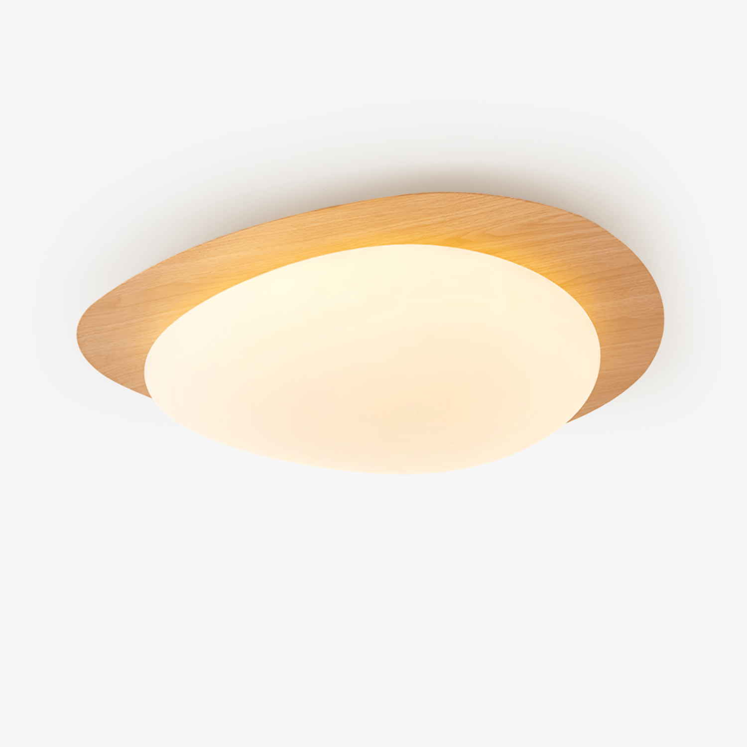 Quisti Plafonnier Galet Design Moderne Bois - Neutralighting