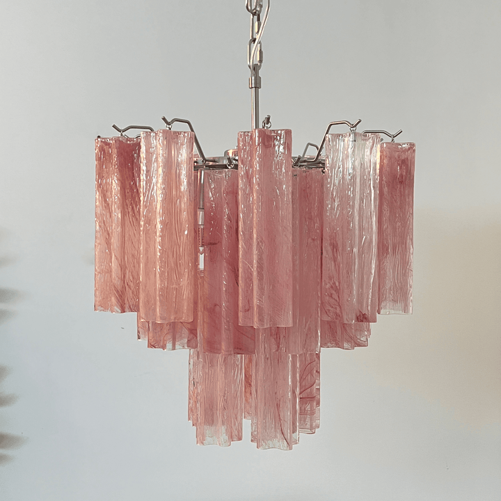 Aurora Lustre en Verre Rose Moderne - Neutralighting