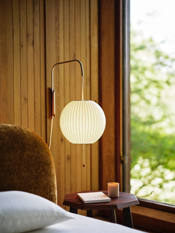 Lustra Wall Sconce Walnut Ball - Neutralighting