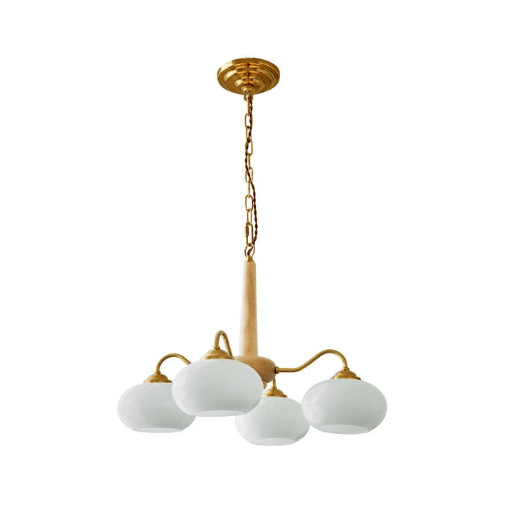 Lustra Suspension Persimmon Laiton et Verre Élégante - Neutralighting