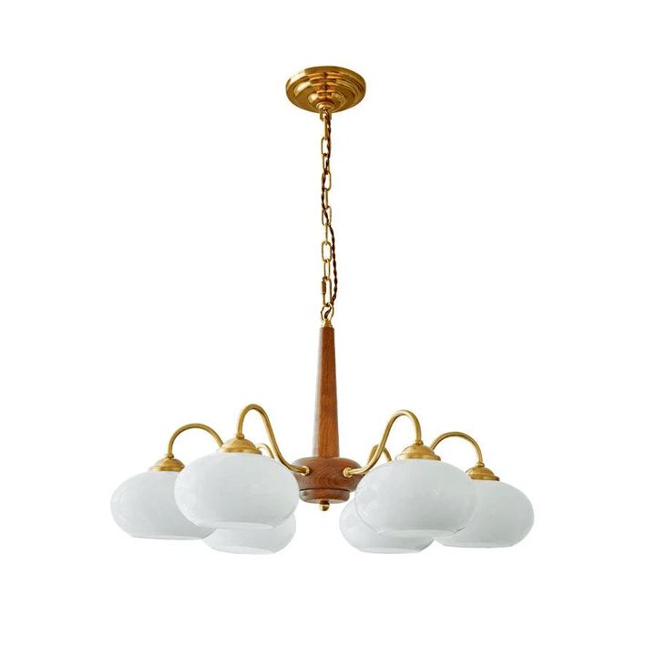 Lustra Suspension Persimmon Laiton et Verre Élégante - Neutralighting
