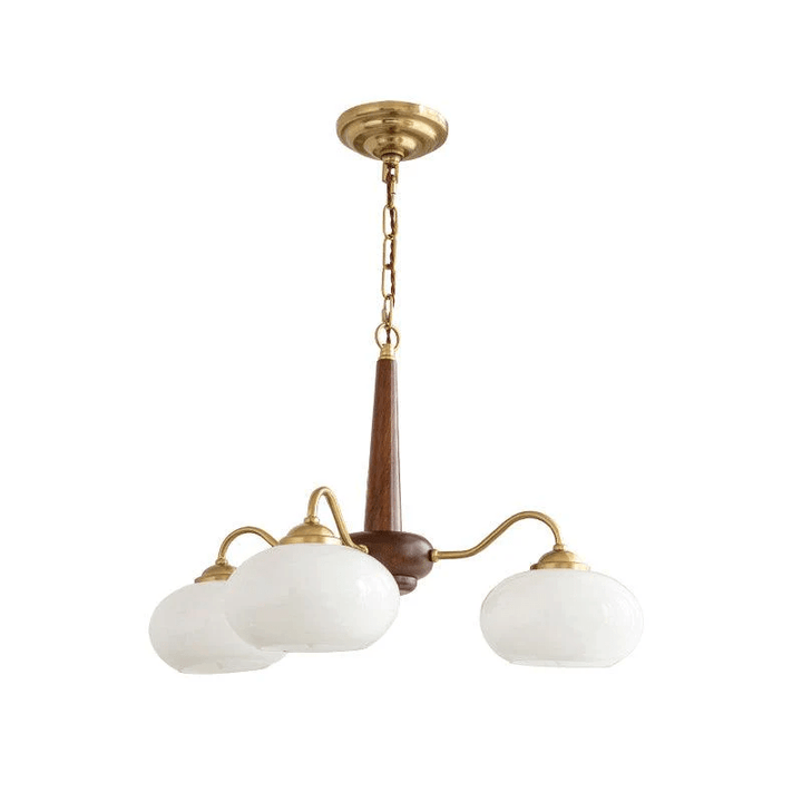 Lustra Suspension Persimmon Laiton et Verre Élégante - Neutralighting
