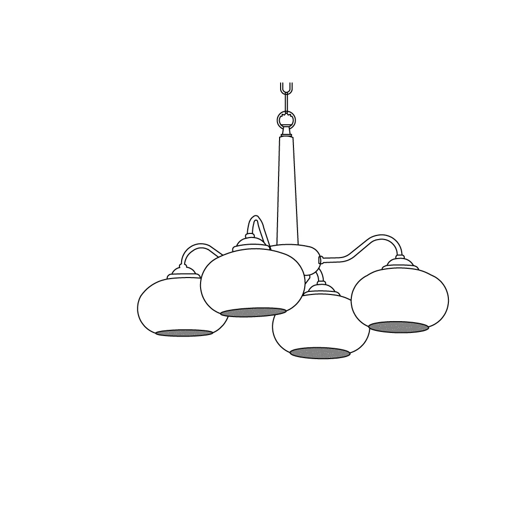 Lustra Suspension Persimmon Laiton et Verre Élégante - Neutralighting