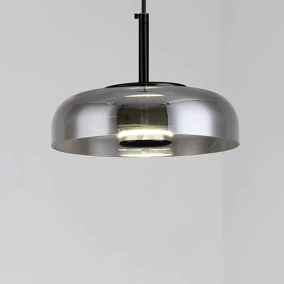 Lustra Suspension en Verre Transparent Élégante - Neutralighting