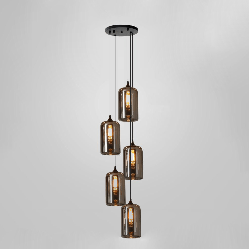 Talis Suspension en Verre Industrielle Chic - Neutralighting
