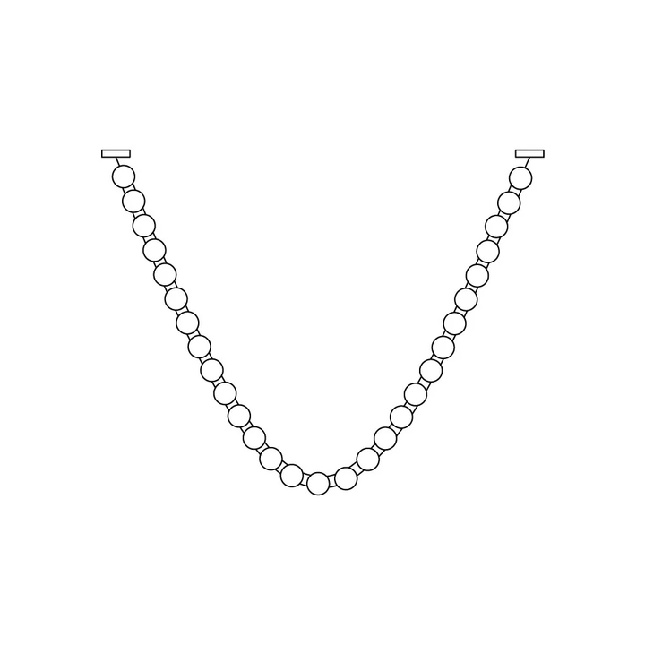 Vicariel Chandelier Perles Collier Boules en Verre - Neutralighting
