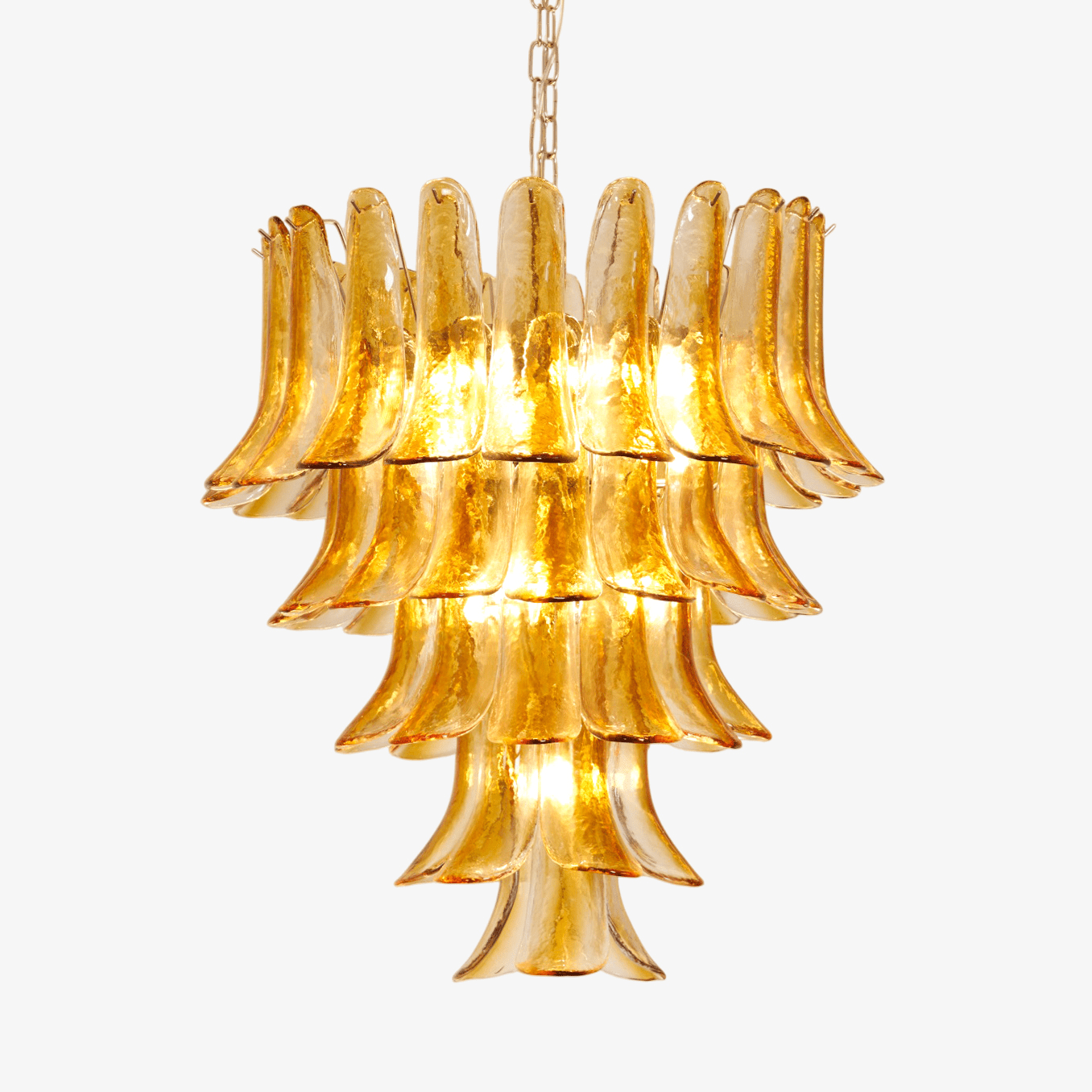 Aurora Chandelier en Verre Ambre - Neutralighting