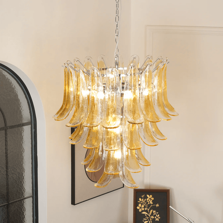 Aurora Chandelier en Verre Ambre - Neutralighting