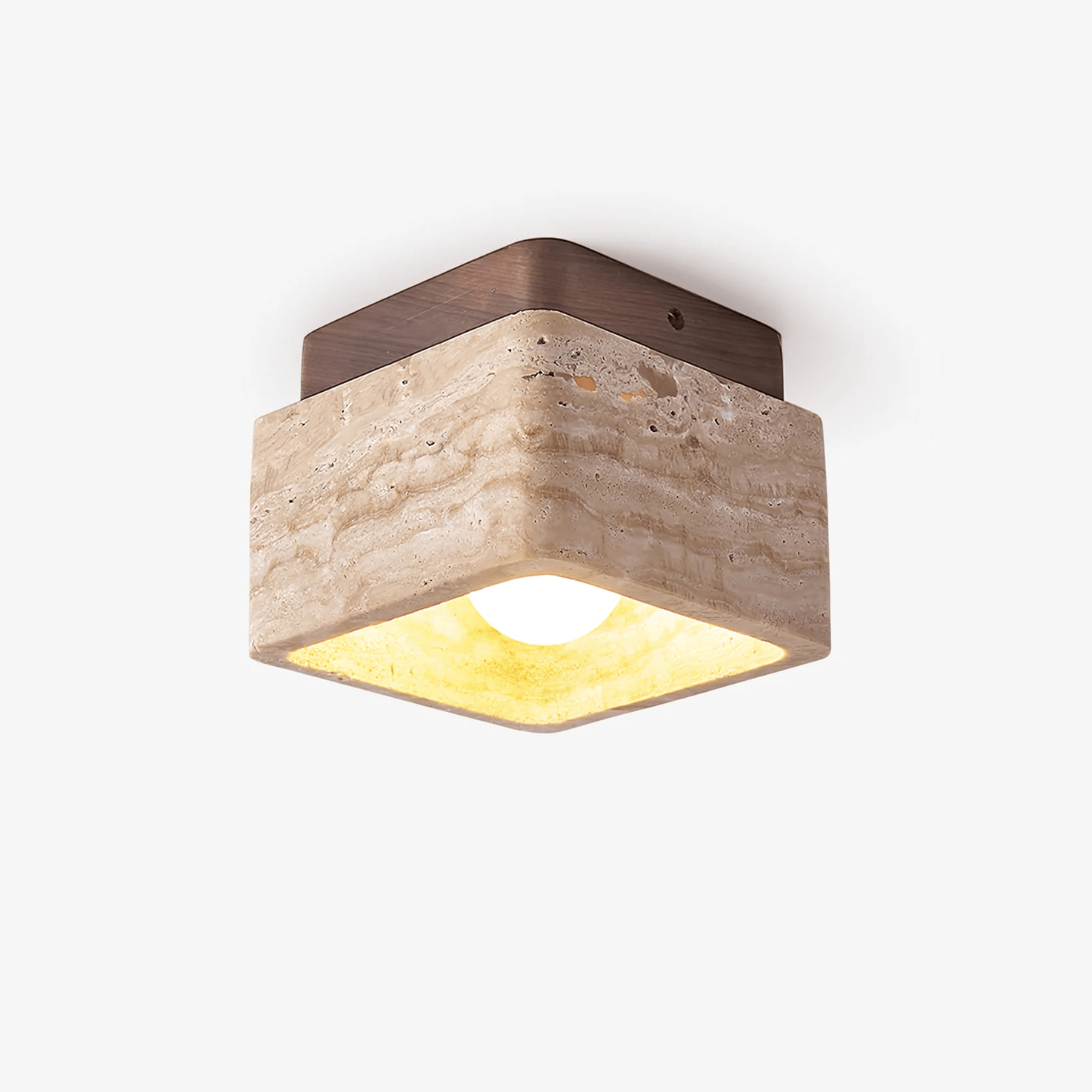 Alaearis Texturé Travertin Plafonnier - Neutralighting