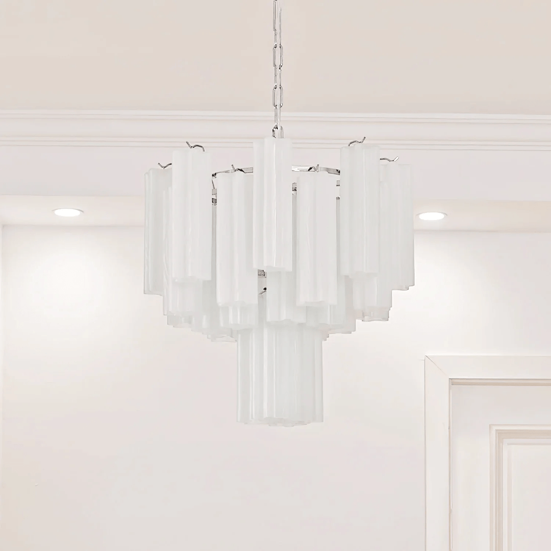 Aurora Lustre en Verre Givré Minimaliste - Neutralighting