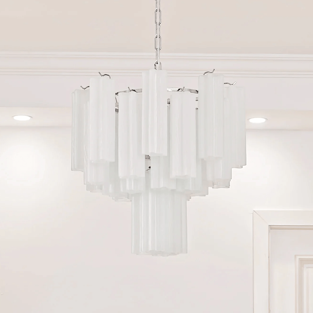 Aurora Lustre en Verre Givré Minimaliste - Neutralighting