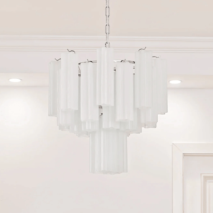 Aurora Lustre en Verre Givré Minimaliste - Neutralighting