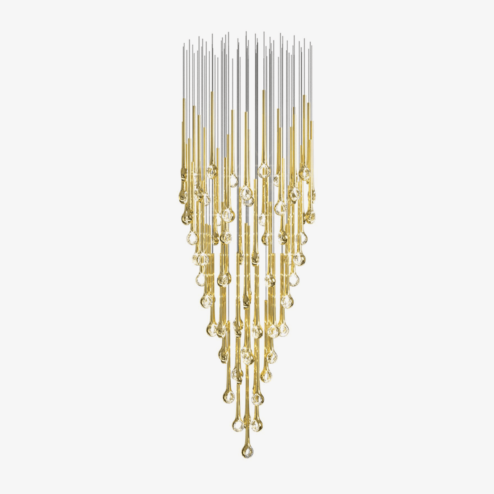Cicarir Lustre en Verre Dégradé Doré - Neutralighting