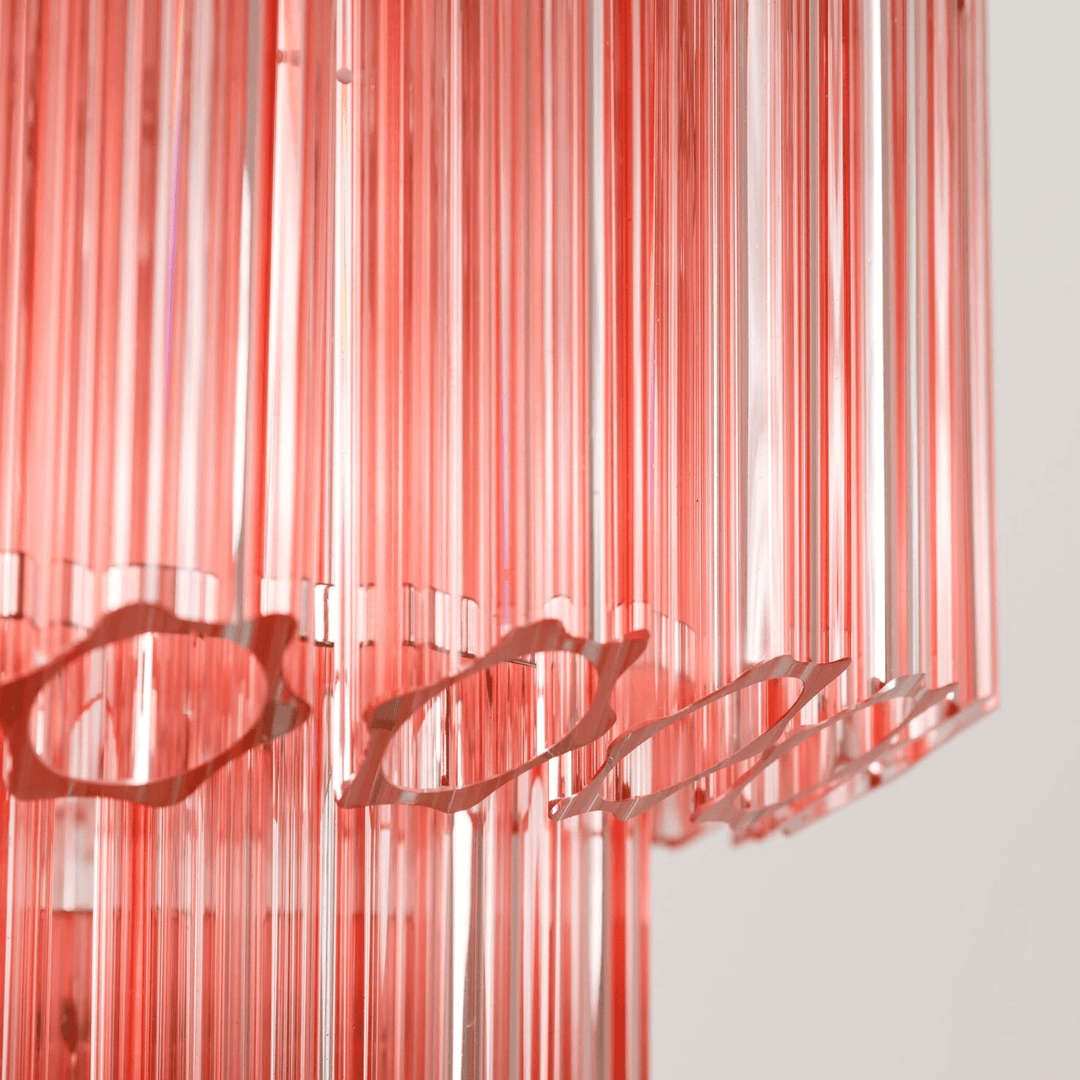 Aurora Lustre Rose Verre Tube Superposé Diamant - Neutralighting