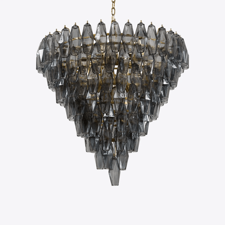 Aurora Lustre Rose Facetté Verre Superposé Vintage - Neutralighting