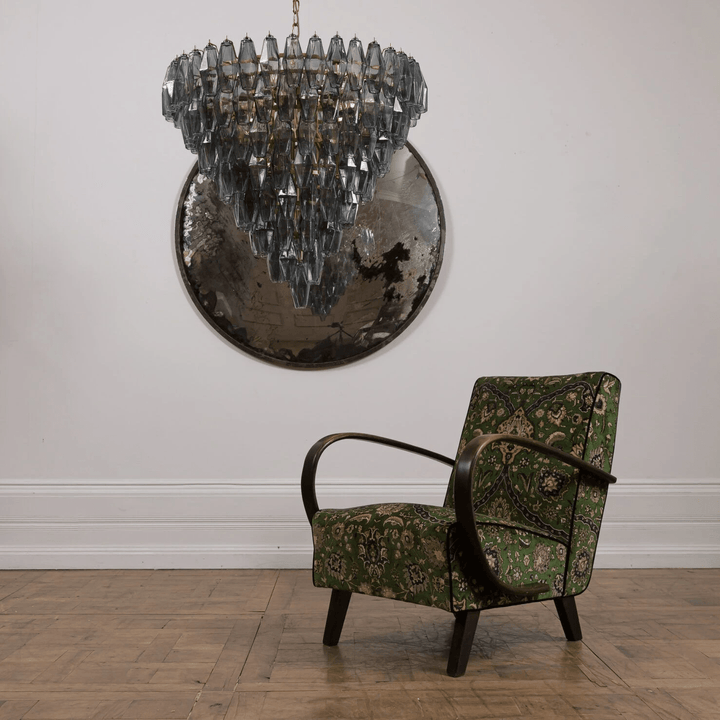 Aurora Lustre Rose Facetté Verre Superposé Vintage - Neutralighting