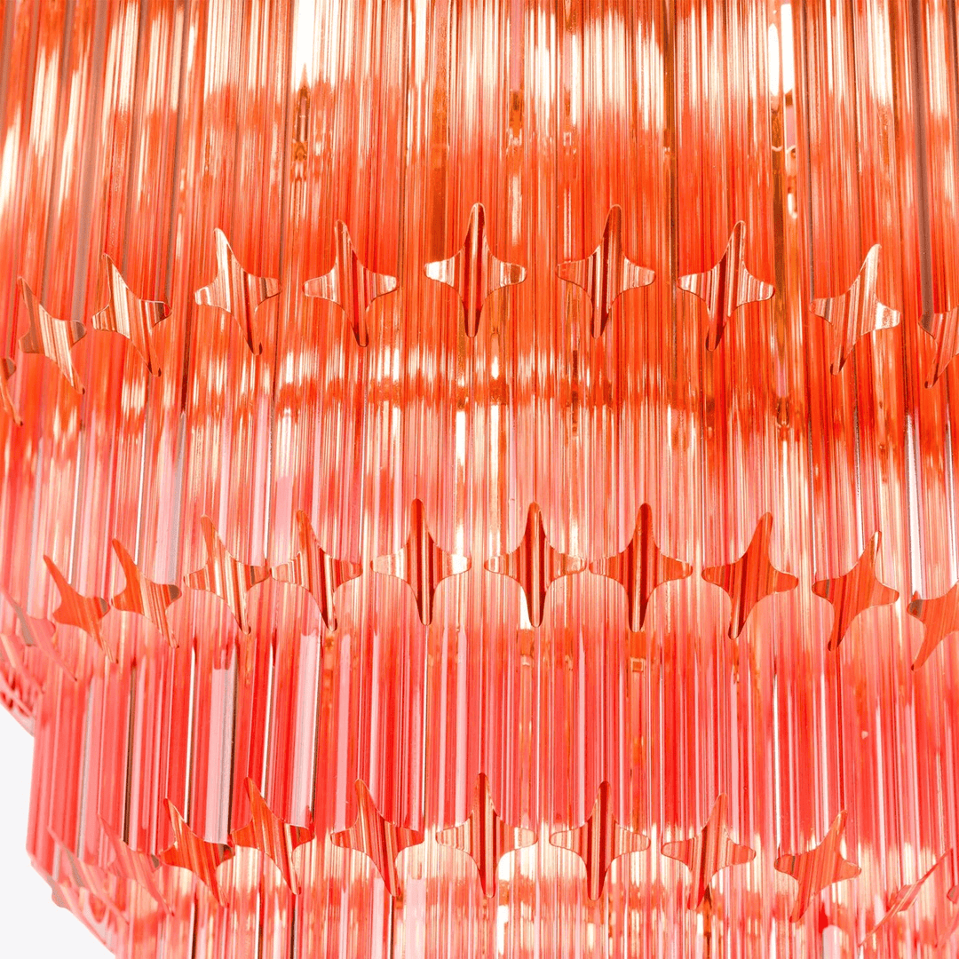 Aurora Lustre Ambre Diamant Verre Superposé Rétro - Neutralighting