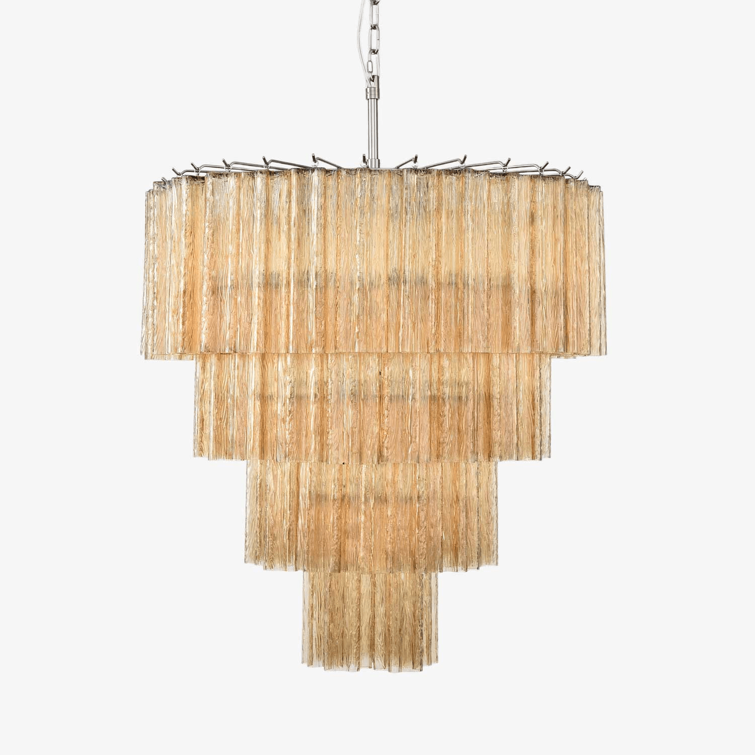 Aurora Lustre Cascade Superposé Verre Élégant Vintage - Neutralighting