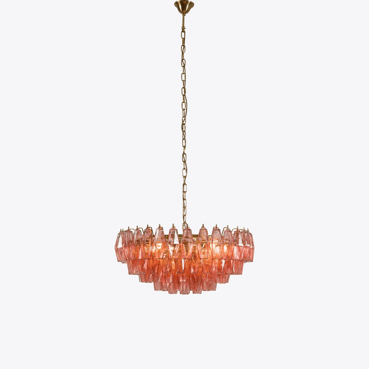 Aurora Lustre Rose Polygone Verre Étagé Moderne Artistique - Neutralighting